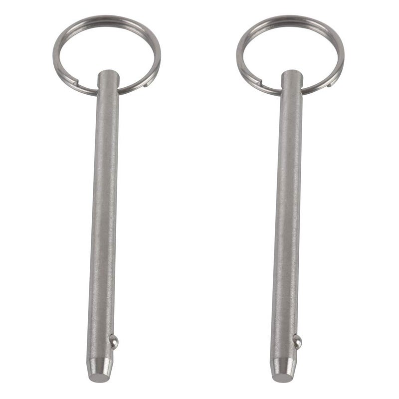 VTurboWay 4 Pack Quick Release Pin, Diameter 1/4"(6.3mm), Overall Length 3.75"(95mm), Usable Length 3"(76mm), Full 316 Stainless Steel, Bimini Top Pin, Marine Hardware - Image 4